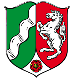 Landeswappen NRW in heraldischer Form 